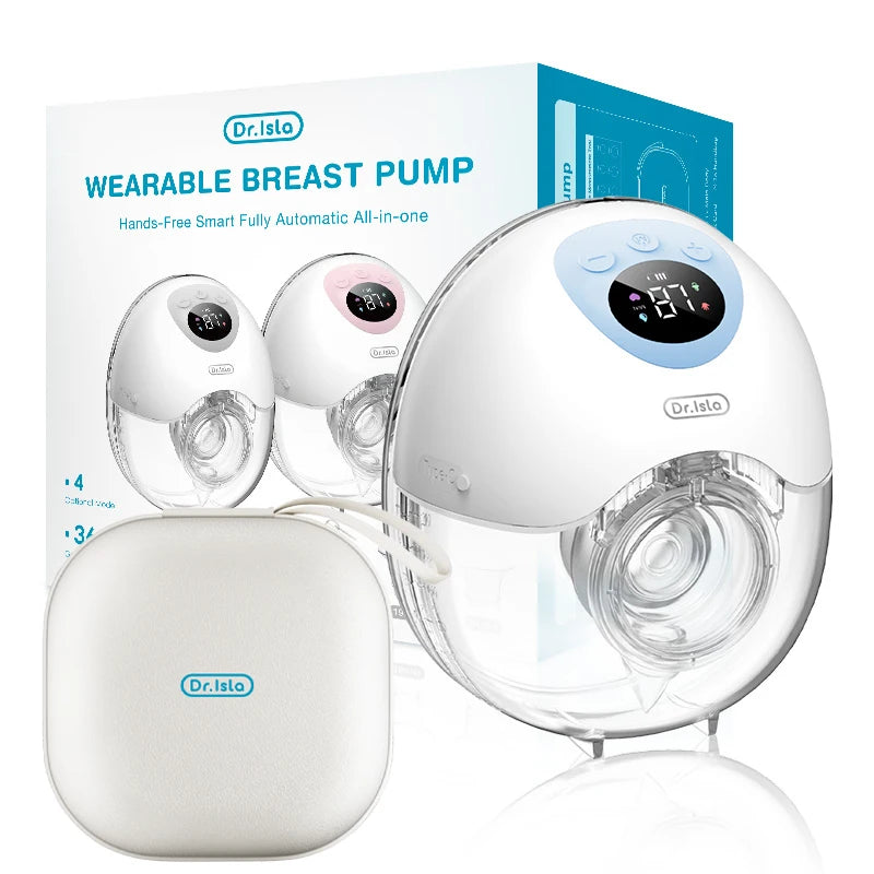 Dr.isla Wearable Electric Breast Pump 4 Modes 36 Suction Levels Hands Free Breast Pumps Milk Collector with 19/24mm Flange