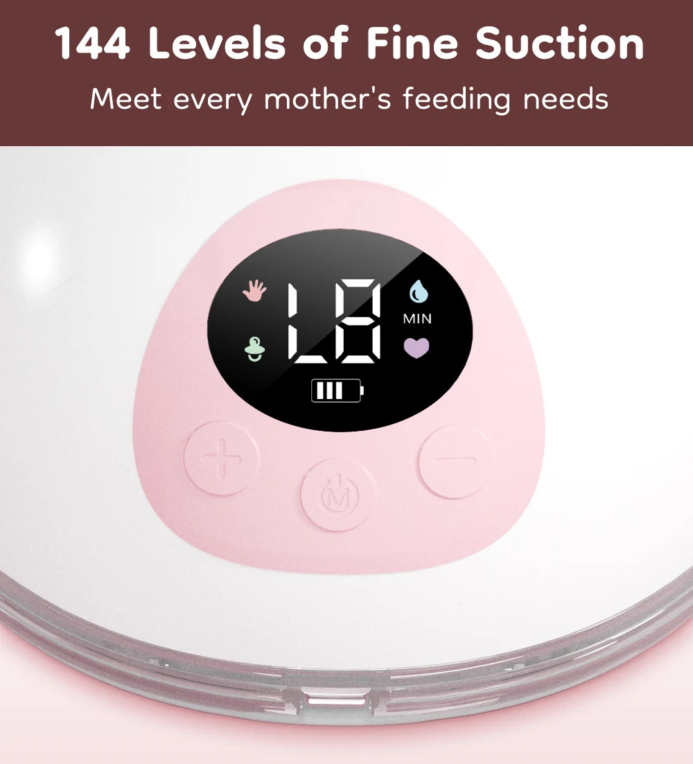 Dr.isla Wearable Electric Breast Pump 4 Modes 36 Suction Levels Hands Free Breast Pumps Milk Collector with 19/24mm Flange