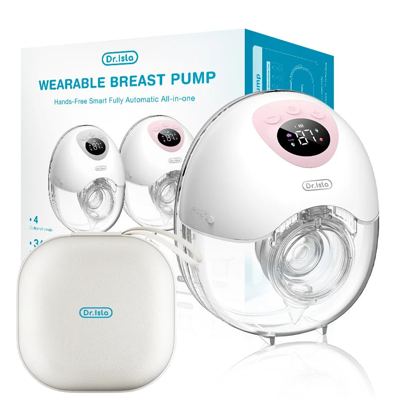 Dr.isla Wearable Electric Breast Pump 4 Modes 36 Suction Levels Hands Free Breast Pumps Milk Collector with 19/24mm Flange