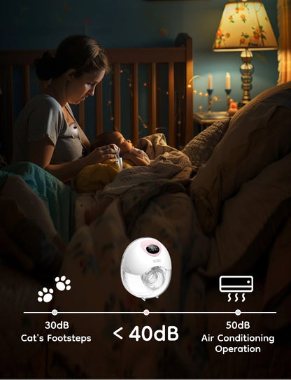Dr.isla Wearable Electric Breast Pump 4 Modes 36 Suction Levels Hands Free Breast Pumps Milk Collector with 19/24mm Flange